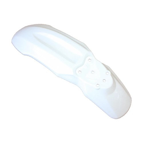 White Plastic Front Wheel Mud Guard Fender CRF70 Style Pit Pro Trail Dirt Bike