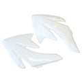 White Plastic Front Tank Left Right Guard Fender CRF70 Style Pit Pro Dirt Bike