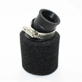 Black 32mm Angle Bent Foam Air Filter Pod Cleaner Pit Quad Dirt Bike ATV Buggy