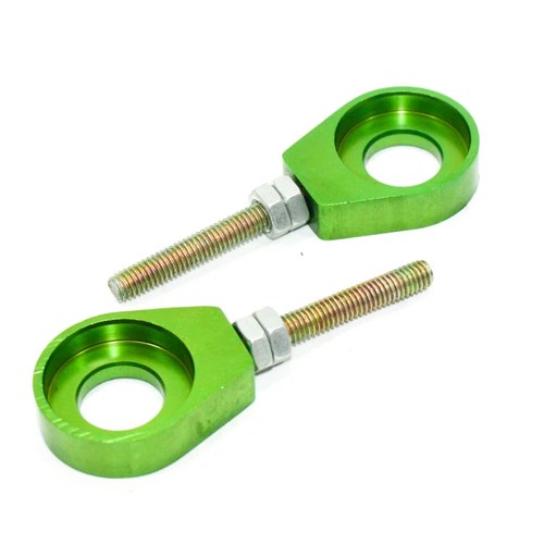 Green 15mm 76mm Chain Adjuster Bolts Tensioner Pit Pro Trail Quad Dirt Bike ATV