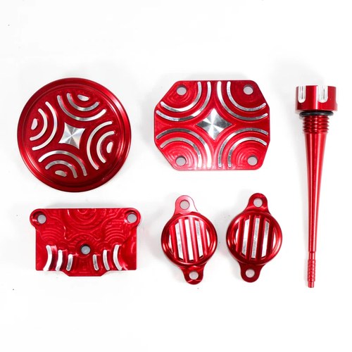 Red CNC Engine Dressing Dress UP Kit 125cc 140cc 150cc Pit Pro Trail Dirt Bike