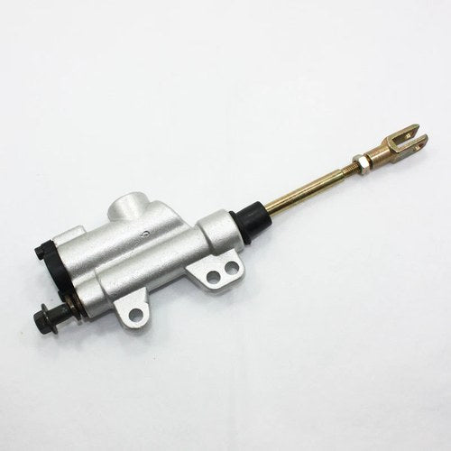 8mm Banjo Back Rear Hydraulic Brake Master Cylinder Pit Pro Dirt Bike ATV Silver