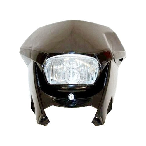 Black Universal MX Headlight Pit Pro Trail Dirt Bike Motrocycle Motorcross