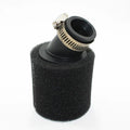 Black 28mm Angle Bent Foam Air Filter Pod Cleaner Pit Quad Dirt Bike ATV Buggy