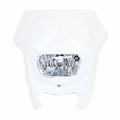 White Universal MX Rec Reg Headlight Pit Trail Dirt Bike Motrocycle Motorcross
