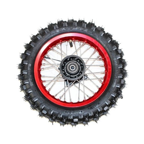 Red 15mm 2.50 - 10 10" Inch Front Wheel Rim Tyre Tire Pit Pro Trail Dirt Bike