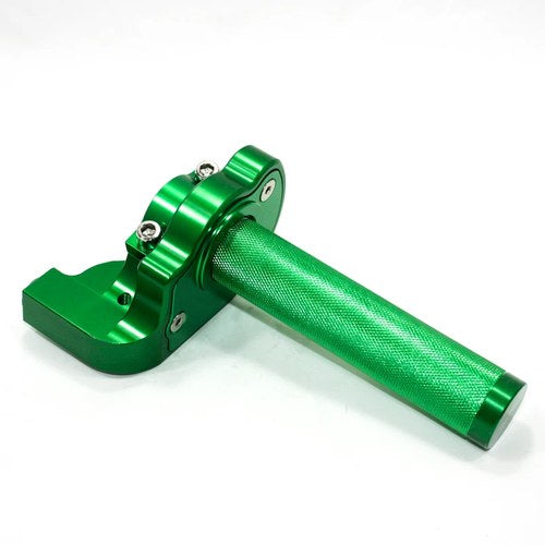 Green CNC Quarter Turn Quick Twist Throttle Housing Grip Pit Pro Trail Dirt Bike