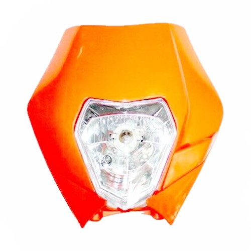 Orange Old KTM Style Rec Reg Head Light Pit Pro Dirt Motrocycle Motorcross Bike
