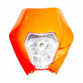 Orange Old KTM Style Rec Reg Head Light Pit Pro Dirt Motrocycle Motorcross Bike