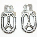 CNC Silver Stainless Footpeg Foot Pegs Rest Pedal FX205 65SX MX Motorcycle Bike