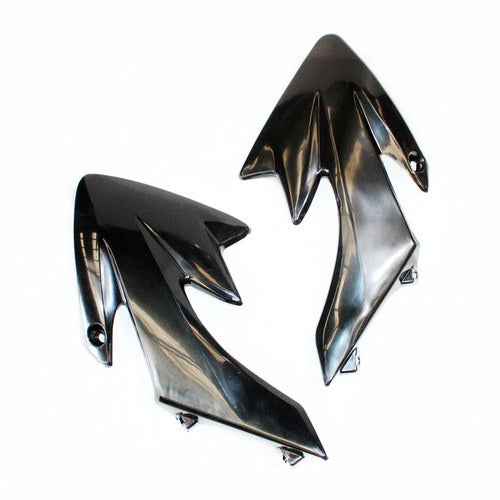Black Plastic Front Tank Side Guard Fender Fairing CRF50 Style Pit Pro Dirt Bike