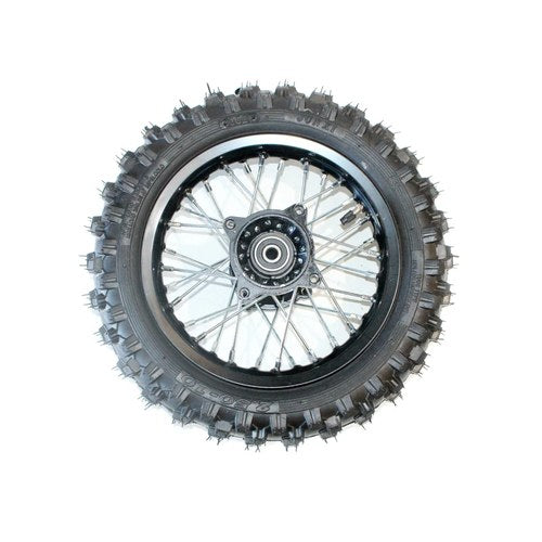 Black 15mm Axle 2.50 - 10 10" Inch Rear Wheel Rim + Tyre Tire Pit Pro Dirt Bike