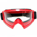 Clear Red Motocross Motorbike MX goggles anti-fog UV protection dirt pit bike