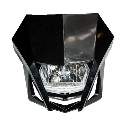 Black Honda Style B Rec Reg Head Light Pit Trail Dirt Motrocycle Motorcross Bike