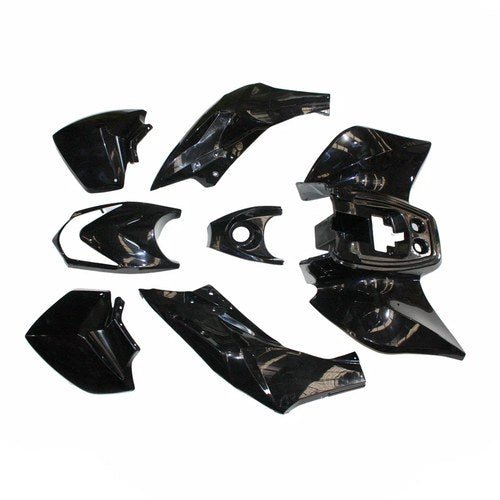 Black Plastics Fairing Fender Guards Cover Kit 125cc Tiger Quad Dirt Bike ATV