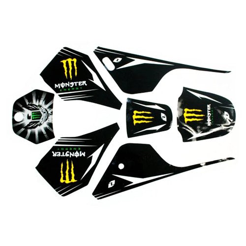 3M Monster Decals Graphics Sticker Kit Yamaha Peewee 80 PW80 PY80 Fairing Bike