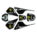 3M Monster Decals Graphics Sticker Kit Yamaha Peewee 80 PW80 PY80 Fairing Bike