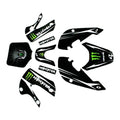 Monster Decals Graphic Stickers Kit KLX110 Style Fairing Pit Pro Dirt Bike