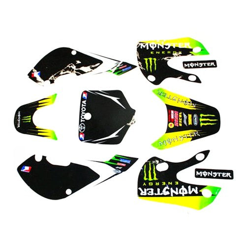 3M Monster Decals Graphic Stickers Kit KLX110 Style Fairing Pit Pro Dirt Bike