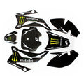 3M Monster Decals Graphics Sticker Kit TTR110 Style Fairing Pit Pro Dirt Bike