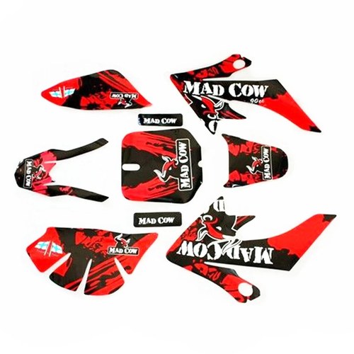 3M Madcow Decal Graphics Sticker Kit CRF50 Fairing Plastic Pit Pro Dirt Bike