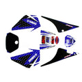 3M Blue Decals Graphics Sticker Kit Yamaha Peewee 80 PW80 PY80 Fairing Dirt Bike