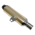 Alloy Gold Exhaust Muffler 200cc 250cc 300cc Pit Trail Dirt MX Bike