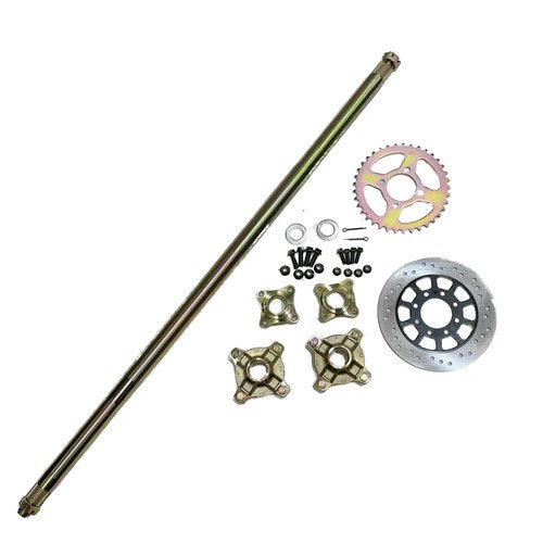 HD 1140mm 37mm Rear Axle Assembly Quad Dirt Bike ATV UTV Dune Buggy