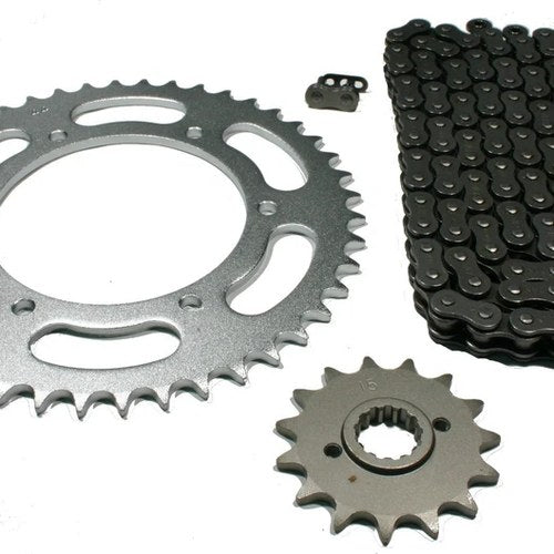 Kawasaki KLR250, 1985-2005, O-Ring Chain and 15/44 Sprocket Set - Klr 250