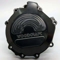 Woodcraft 2006-2010 Kawasaki ZX10R Left Side Engine Stator Cover - Black Plate