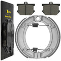 for Yamaha XS360 XS360C XS360D XS3602D 1976 1977 Front Rear Brake Pads & Shoes