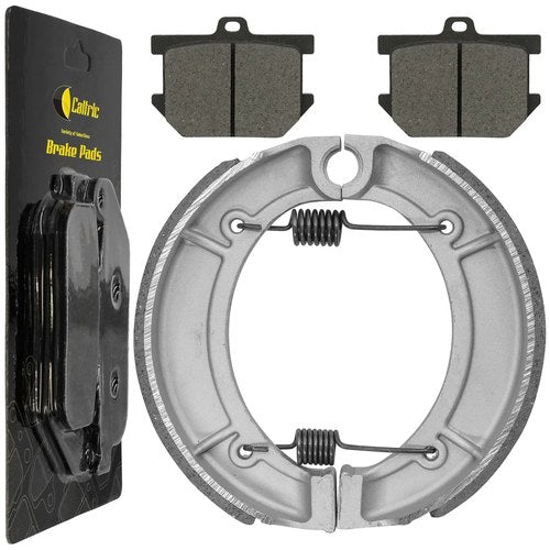 for Yamaha XS360 XS360C XS360D XS3602D 1976 1977 Front Rear Brake Pads & Shoes