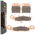 Caltric Front and Rear Brake Pads for Kawasaki KX100 1997-2020 Sintered Pads