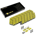 O-Ring Yellow Drive Chain for Kawasaki ZX600 Ninja ZX6R ZX-6R 1995-1998 2001-02