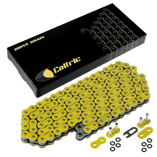 O-Ring Yellow Drive Chain for Kawasaki ZX14 ZX-14 Ninja ZZR1400 2006-2011