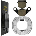 Front Brake Pads and Rear Shoes for Suzuki AH80 1992, AN125HK 2006 2007 2008