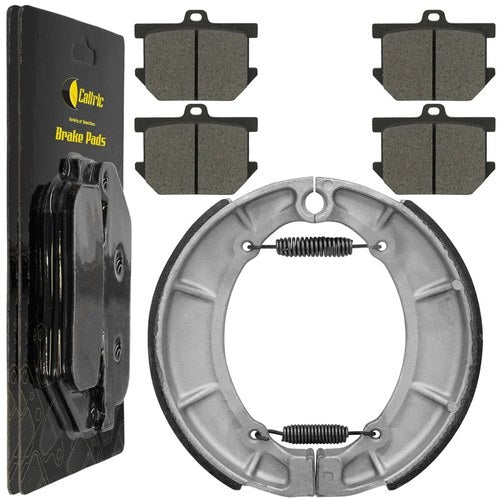 Front Brake Pads & Rear Brake Shoes for Yamaha XV920R Virago 1981 1982