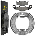 Front Brake Pads & Rear Shoes for Kawasaki EX500 Ninja 500 1987-1993