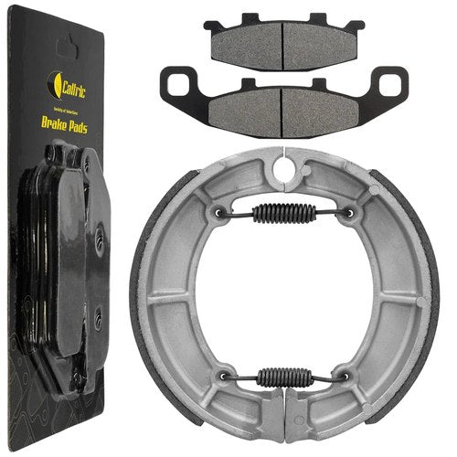 Front Brake Pads & Rear Shoes for Kawasaki EX500 Ninja 500 1987-1993