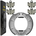 Front Brake Pads & Rear Shoes for Yamaha XJ750 XJ750D XJ750M Maxim 750 1981-83