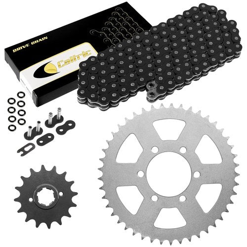 Black O-Ring Drive Chain & Sprockets Kit for Yamaha XJ550 XJ550R 1981 1982 1983