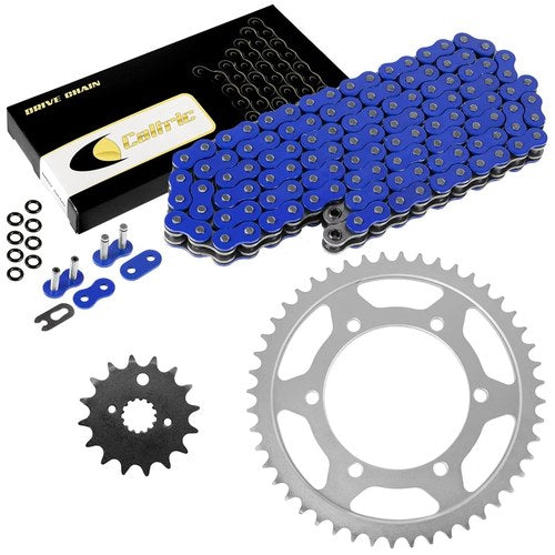 Blue O-Ring Drive Chain & Sprocket Kit for Kawasaki ZX600E Ninja ZX-6 1993-2002