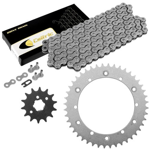 Drive Chain & Sprockets Kit for Yamaha It465 1981 1982 / It490 1983 1984