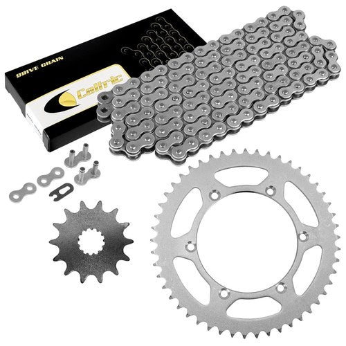 Drive Chain & Sprockets Kit for Kawasaki KLX300R KLX300A 1997-2023