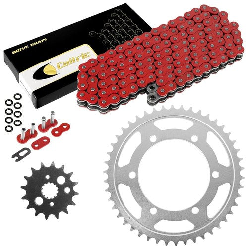 Red O-Ring Drive Chain & Sprockets Kit for Kawasaki VN800A Vulcan 800 1995 1996