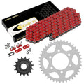 Red O-Ring Drive Chain & Red Sprocket Kit for Kawasaki ZX1000 Ninja ZX10R 06 07