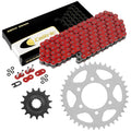 Red O-Ring Drive Chain & Sprockets Kit for Kawasaki ZX1000D Ninja ZX-10R 06 07