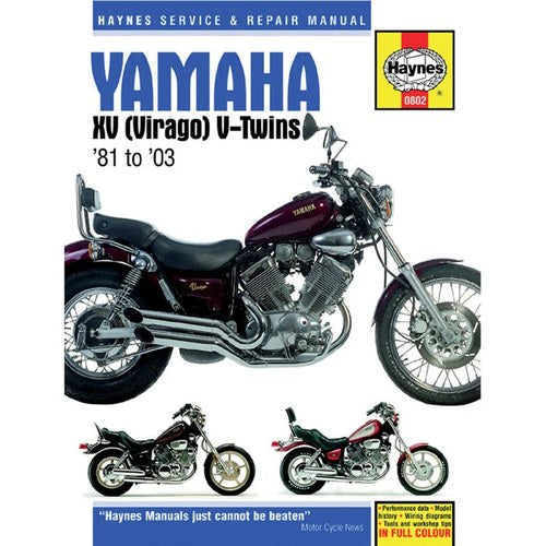 Haynes Repair Manual - Yamaha Virago XV535/700/750/920/1000/1100 (1981-2003)