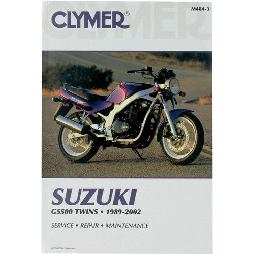 Clymer Physical Book for Suzuki GS500 Twins 1989-2002 | M484-3