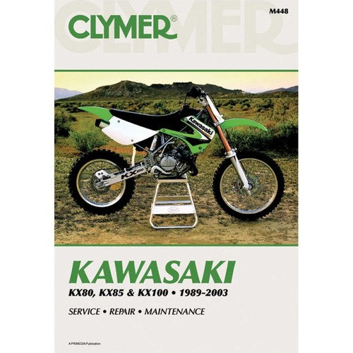 Clymer Physical Book for Kawasaki KX80 91-00; KX85, KX85-II 01-10; KX100 89-2009